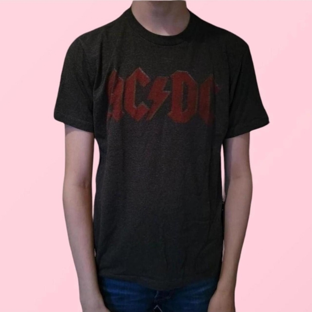 AC/DC Faded Logo Hot Topic T-Shirt (M)